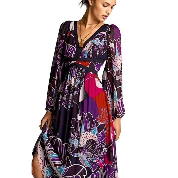 Let Me Be Dresses & Skirts - LetMeBe by Anthropologie Midi Dress Bold Print, Size Small new with tag